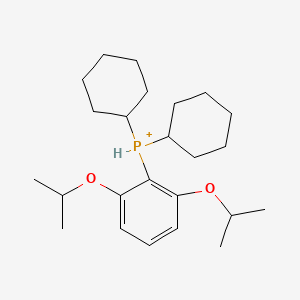 molecular formula C24H40O2P+ B14790427 [2,6-Di-i-propoxyphenyl]dicyclohexylphosphonium 