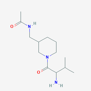 molecular formula C13H25N3O2 B14790649 N-[[1-(2-amino-3-methylbutanoyl)piperidin-3-yl]methyl]acetamide 