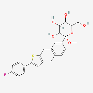 molecular formula C25H27FO6S B14790674 Methoxy Canagliflozin 