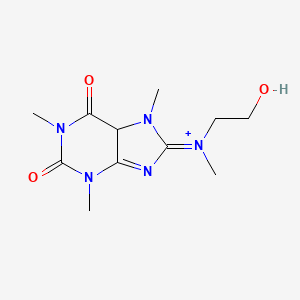 molecular formula C11H18N5O3+ B14790858 Methylcoffanolamin; Methylcoffanolamine; Rhinoptil 