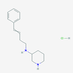 molecular formula C15H23ClN2 B14791018 N-(4-phenylbut-3-enyl)piperidin-3-amine;hydrochloride 