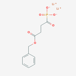 molecular formula C11H11Li2O6P B14791051 Lithium (4-(benzyloxy)-4-oxobutanoyl)phosphonate 