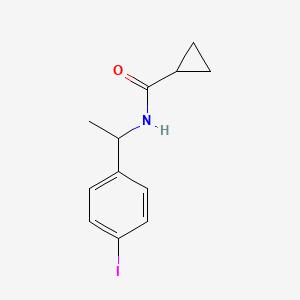 molecular formula C12H14INO B14791073 Cyclopropanecarboxylic acid [1-(4-iodo-phenyl)-ethyl]amide 
