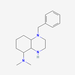 molecular formula C17H27N3 B14791110 1-benzyl-N,N-dimethyl-3,4,4a,5,6,7,8,8a-octahydro-2H-quinoxalin-5-amine 