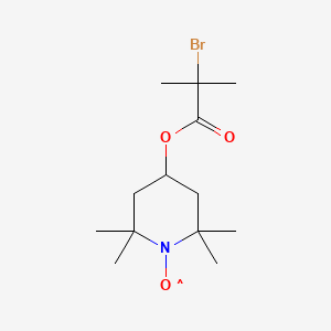 molecular formula C13H23BrNO3 B14791137 4-(2-Bromo-2-methyl-1-oxopropoxy)-2,2,6,6-tetramethyl-1-piperidinyloxy 