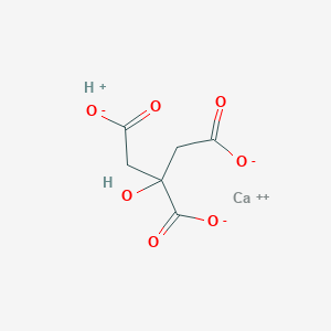 molecular formula (C6H7O7)2Ca2·3H2O<br>C6H6CaO7 B147912 Citric acid, calcium salt CAS No. 7693-13-2