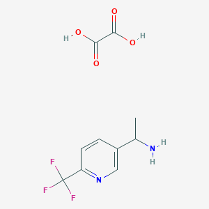 molecular formula C10H11F3N2O4 B14791234 Oxalic acid;1-[6-(trifluoromethyl)pyridin-3-yl]ethanamine 