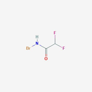 molecular formula C2H2BrF2NO B14791310 N-bromo-2,2-difluoroacetamide 