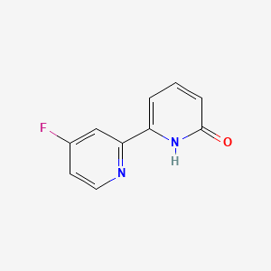 molecular formula C10H7FN2O B14791365 4'-Fuoro-[2,2'-bipyridin]-6-ol 