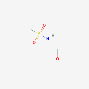 molecular formula C5H11NO3S B14791487 n-(3-Methyloxetan-3-yl)methanesulfonamide 