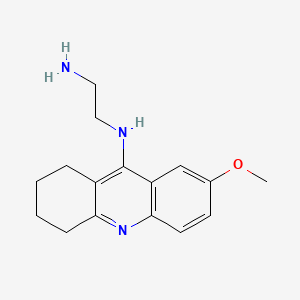 molecular formula C16H21N3O B14791573 N1-(7-Methoxy-1,2,3,4-tetrahydroacridin-9-yl)ethane-1,2-diamine 