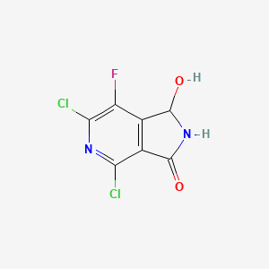 molecular formula C7H3Cl2FN2O2 B14791602 4,6-Dichloro-7-fluoro-1-hydroxy-1H-pyrrolo[3,4-c]pyridin-3(2H)-one 