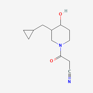 3-(3-(Cyclopropylmethyl)-4-hydroxypiperidin-1-yl)-3-oxopropanenitrile