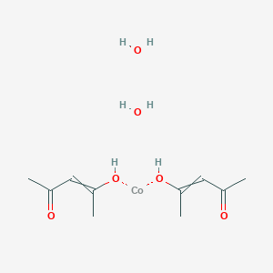 molecular formula C10H20CoO6 B14791708 Cobalt;4-hydroxypent-3-en-2-one;dihydrate 