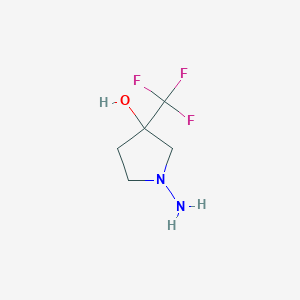 1-Amino-3-(trifluoromethyl)pyrrolidin-3-ol