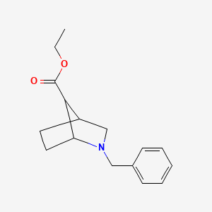 molecular formula C16H21NO2 B14791747 Ethyl 2-benzyl-2-azabicyclo[2.2.1]heptane-7-carboxylate 