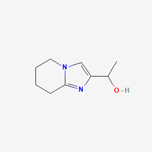 molecular formula C9H14N2O B14791749 1-(5,6,7,8-Tetrahydroimidazo[1,2-a]pyridin-2-yl)ethanol 