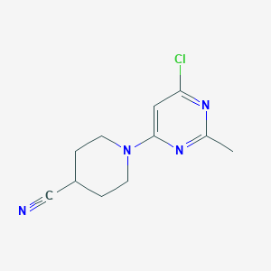 1-(6-Chloro-2-methylpyrimidin-4-yl)piperidine-4-carbonitrile