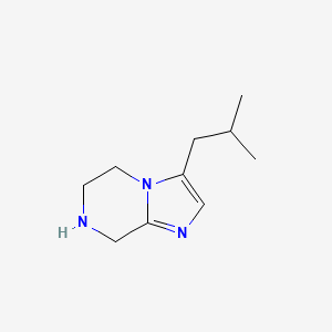 molecular formula C10H17N3 B14791896 Imidazo[1,2-a]pyrazine, 5,6,7,8-tetrahydro-3-(2-methylpropyl)- 