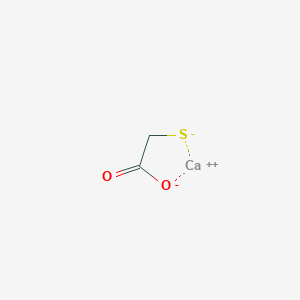 molecular formula C2H2CaO2S B147919 calcium;2-sulfidoacetate CAS No. 37457-75-3