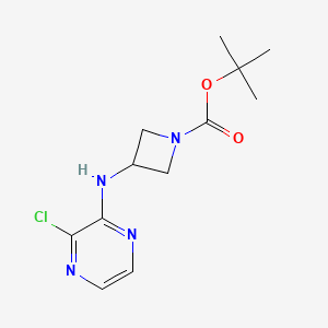 molecular formula C12H17ClN4O2 B1479192 Tert-butyl 3-((3-chloropyrazin-2-yl)amino)azetidine-1-carboxylate CAS No. 2098133-09-4