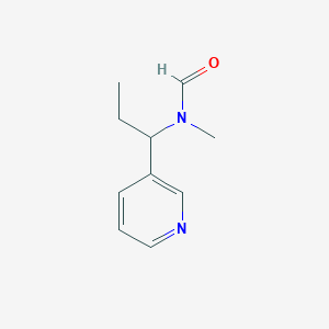 molecular formula C10H14N2O B014792 N-methyl-N-(1-pyridin-3-ylpropyl)formamide CAS No. 887355-12-6