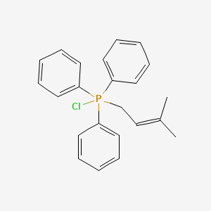 molecular formula C23H24ClP B14792037 Chloro(3-methylbut-2-en-1-yl)triphenylphosphorane 