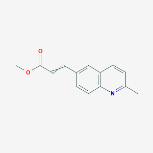 molecular formula C14H13NO2 B14792038 Methyl 3-(2-methylquinolin-6-yl)prop-2-enoate 