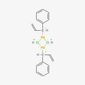 molecular formula C18H20Cl2Pd2 B14792068 Palladium(pi-cinnamyl)chloride dimer 