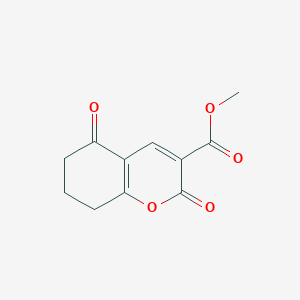 molecular formula C11H10O5 B14792087 methyl 2,5-dioxo-5,6,7,8-tetrahydro-2H-chromene-3-carboxylate 