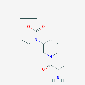 molecular formula C16H31N3O3 B14792135 tert-Butyl (1-((S)-2-aminopropanoyl)piperidin-3-yl)(isopropyl)carbamate 