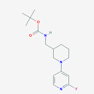 molecular formula C16H24FN3O2 B1479222 Tert-butyl ((1-(2-fluoropyridin-4-yl)piperidin-3-yl)methyl)carbamate CAS No. 2098013-61-5