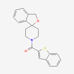molecular formula C21H19NO2S B14792289 1'-(1-Benzothien-2-ylcarbonyl)-3h-spiro[2-benzofuran-1,4'-piperidine] 