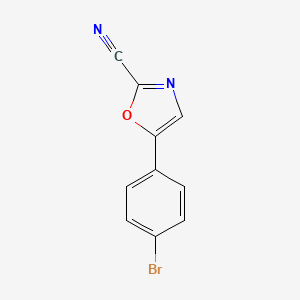 molecular formula C10H5BrN2O B1479232 5-(4-Bromophenyl)oxazole-2-carbonitrile CAS No. 2090255-18-6