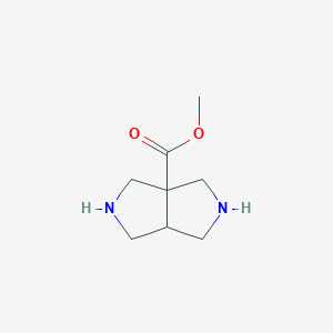 molecular formula C8H14N2O2 B1479250 methyl hexahydropyrrolo[3,4-c]pyrrole-3a(1H)-carboxylate CAS No. 1823361-90-5