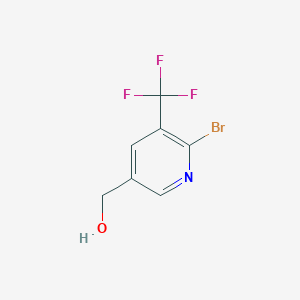 molecular formula C7H5BrF3NO B14792535 (6-Bromo-5-(trifluoromethyl)pyridin-3-yl)methanol 