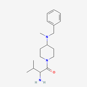 molecular formula C18H29N3O B14792872 2-Amino-1-[4-[benzyl(methyl)amino]piperidin-1-yl]-3-methylbutan-1-one 