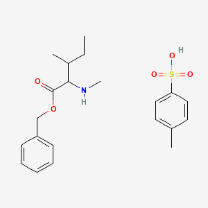 molecular formula C21H29NO5S B14793016 Benzyl 3-methyl-2-(methylamino)pentanoate;4-methylbenzenesulfonic acid 