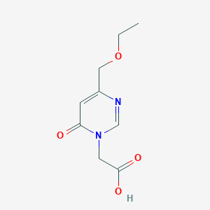molecular formula C9H12N2O4 B1479307 2-(4-(ethoxymethyl)-6-oxopyrimidin-1(6H)-yl)acetic acid CAS No. 2098085-66-4