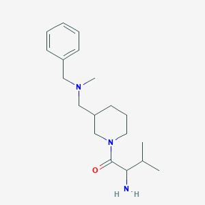 molecular formula C19H31N3O B14793094 2-Amino-1-[3-[[benzyl(methyl)amino]methyl]piperidin-1-yl]-3-methylbutan-1-one 