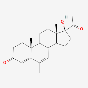 molecular formula C23H30O3 B14793140 Melengestrel; Melengestrol 