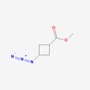 molecular formula C6H9N3O2 B14793183 Methyl trans-3-azidocyclobutanecarboxylate 