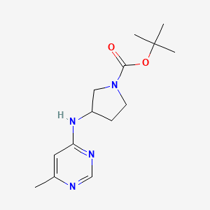 molecular formula C14H22N4O2 B14793219 (R)-tert-Butyl 3-((6-methylpyrimidin-4-yl)amino)pyrrolidine-1-carboxylate 