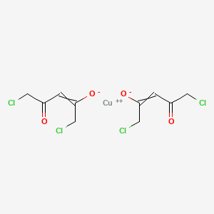 molecular formula C10H10Cl4CuO4 B14793414 Copper;1,5-dichloro-4-oxopent-2-en-2-olate 