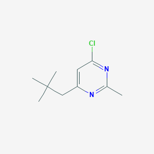 molecular formula C10H15ClN2 B1479342 4-Chloro-2-methyl-6-neopentylpyrimidine CAS No. 2092035-04-4