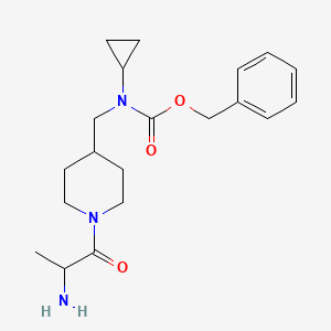 molecular formula C20H29N3O3 B14793429 benzyl N-[[1-(2-aminopropanoyl)piperidin-4-yl]methyl]-N-cyclopropylcarbamate 