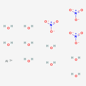 molecular formula AlH18N3O18 B147935 Aluminum nitrate nonahydrate CAS No. 7784-27-2