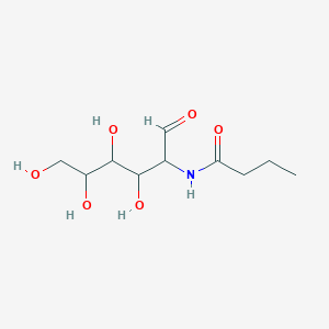 molecular formula C10H19NO6 B14793506 N-(3,4,5,6-tetrahydroxy-1-oxohexan-2-yl)butanamide 