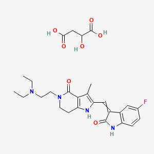 molecular formula C27H33FN4O7 B14793582 Famitinib L-Malate 