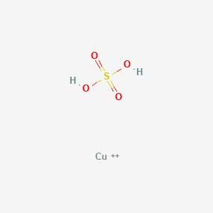 molecular formula CuSO4<br>CuO4S B147936 硫酸铜 CAS No. 7758-98-7
